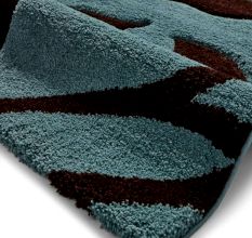 Luxury Blue Shaggy Hall Carpet